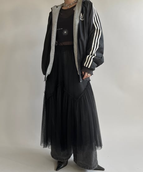 【USED】 adidas Padded Reversible Hooded Nylon Jacket /241228-010