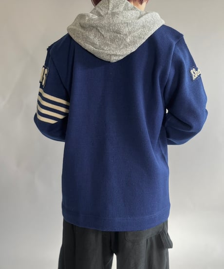 【USED】 Vintage Wool Lettered Cardigan/250118-018