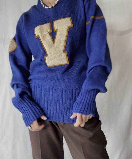 【USED】  Knit L/S Top V/211014-061