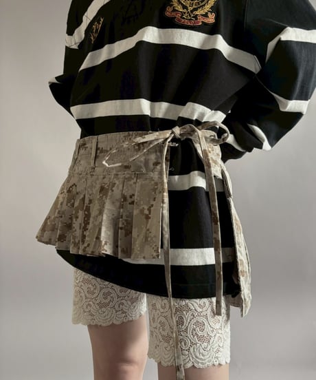 【RE;CIRCLE】 RE  Military Camouflage Wrap Skirt / 260226-009