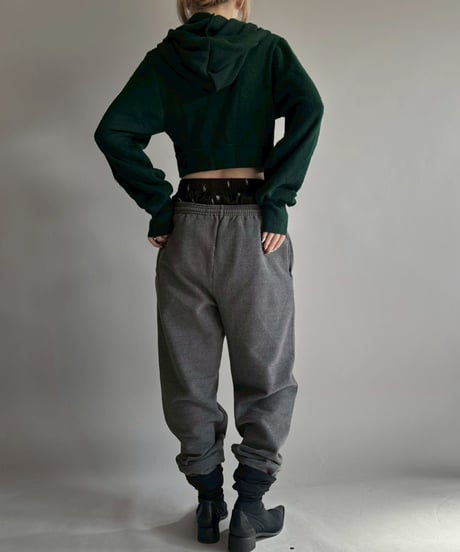 【RE;CIRCLE】 RE Hooded Acrylic Short Cardigan / 260205-003