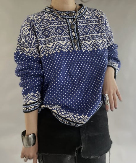 【USED】 L.L.Bean Tirolean Knit Top /240120-001
