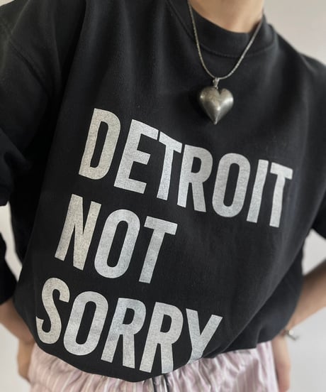 【USED】DETROIT NOT SORRY L/S Sweat Top /241109-023