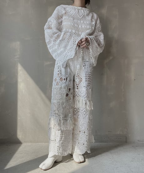 【RE;CIRCLE】 RE Crochet L/S Top②/20220317-002