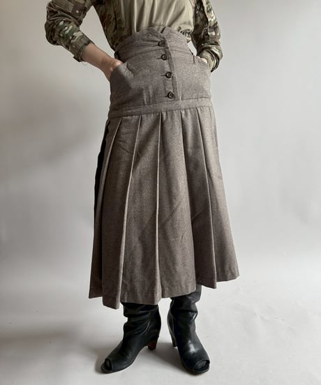 【USED】 Pleats Long Skirt  /250412-037