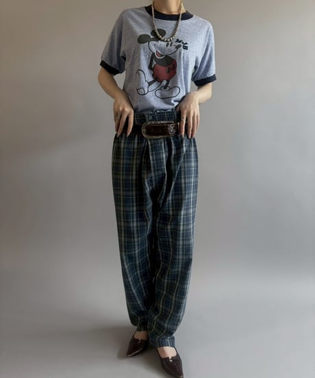 【USED】 Made in USA Mickey Mouse Ringer T-Shirt / 260523-010