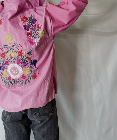 【RE;CIRCLE】 Remake Embroidery Ethnic Mexican Parker④/210906-020