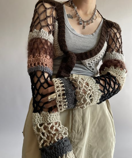 【USED】 Hand Knit Bolero /241006-045