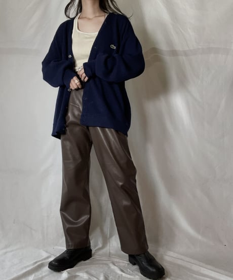【USED】 LACOSTE Acrylic Knit Cardigan  ③ / 220111-003
