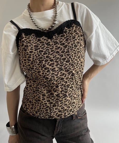 【USED】Leopard Patterned Camisole Top /240907-021
