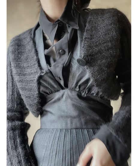 【USED】　Cable Knit Short Cardigan/ 220220-037