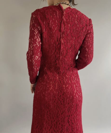 【USED】 Flower Pattern Lace One-piece / 230701-011