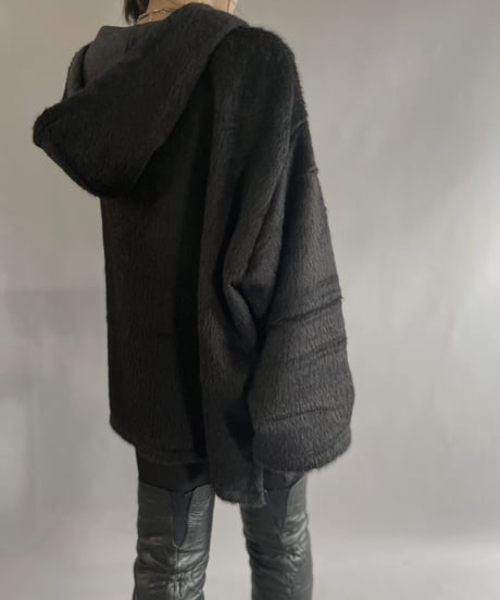【RE;CIRCLE】 RE Mohair Mexican Hoodie Black / 230105-002
