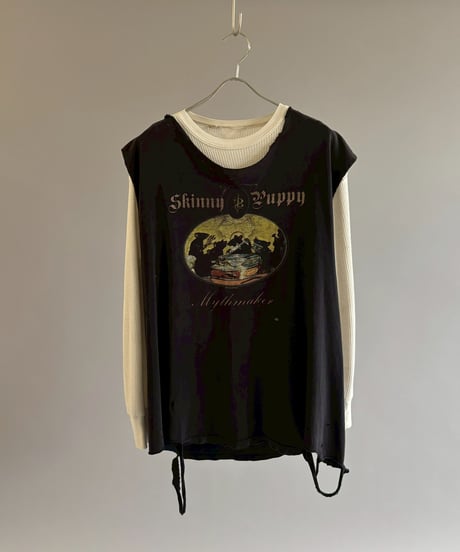【USED】 Damage Cut-off T-shirt&Thermal Top /260607-029