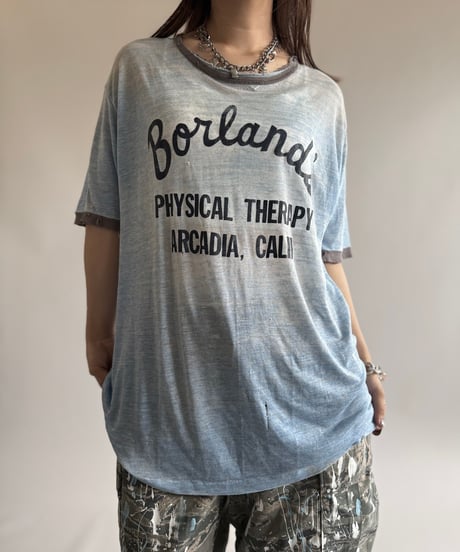 【USED】 70~80'S PHYSICAL THERAPY Ringer T-Shirt / 250614-019