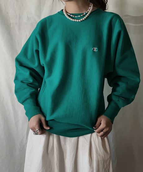 【USED】90's USA Champion Reverse Weave Sweat One Point /210210-022