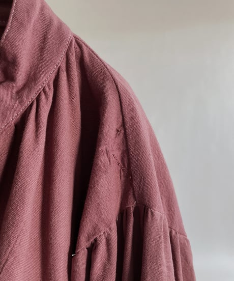 【RE;CIRCLE】RE Dyed French Mattress Cover One-piece -Santa Fe Pink- / 220512-011