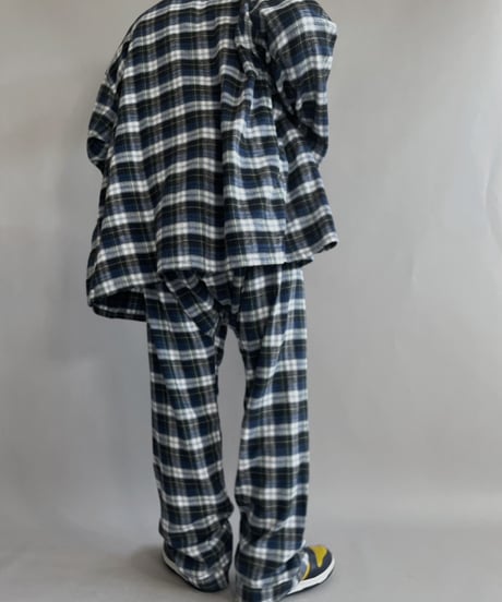 【USED】 Joseph Lyman Checked Shirt + Pants Co-ord Set / 221224-008
