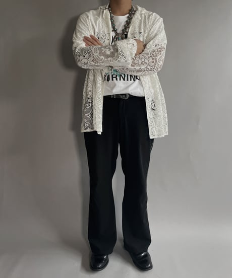 【RE;CIRCLE】 RE Men's Crochet Lace Shirt / 220915-001