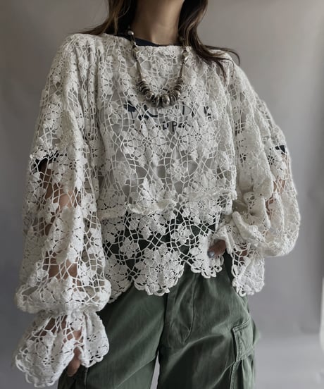 【RE;CIRCLE】 RE Crochet Kirikae Top / 230330-017