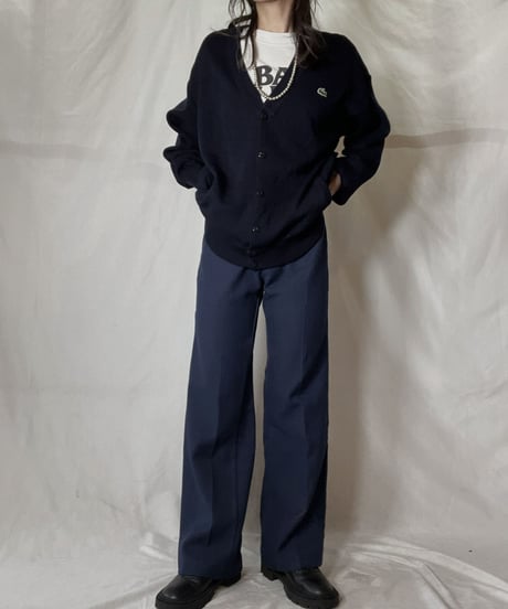 【USED】 LACOSTE Acrylic Knit Cardigan  ⑧ / 220111-009