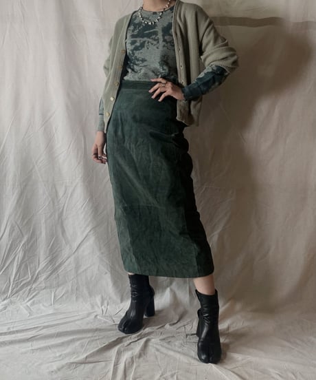 【USED】Acrylic Knit Cardigan/210226-012