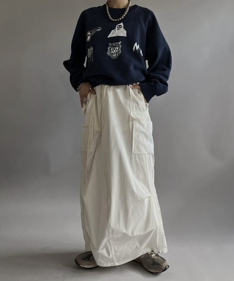 【Mashup Products】 Silk Screen L/S Sweat top /  240217-007
