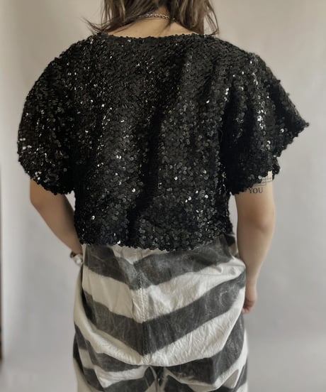 【USED】 S/S Spangle Top / 230527-028