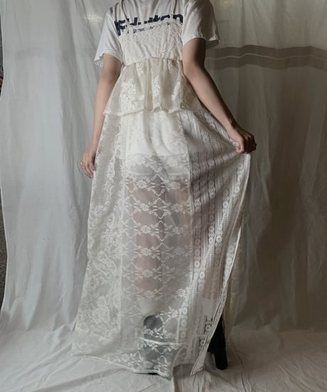 【RE;CIRCLE】 RE Lace N/S One-piece③/210714-006