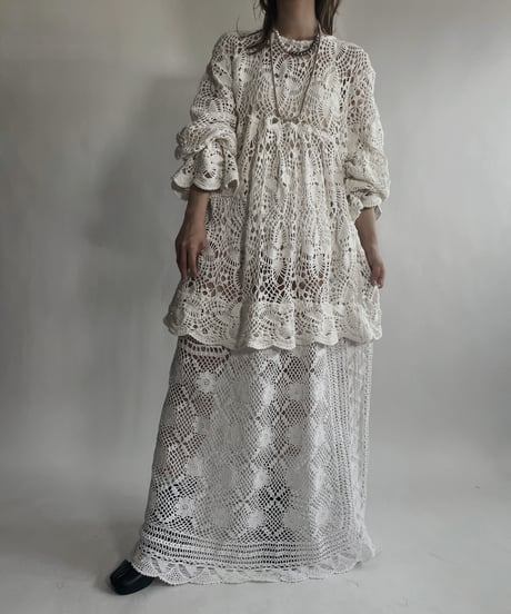 【RE;CIRCLE】 RE Crochet Lace One-piece / 220623-003