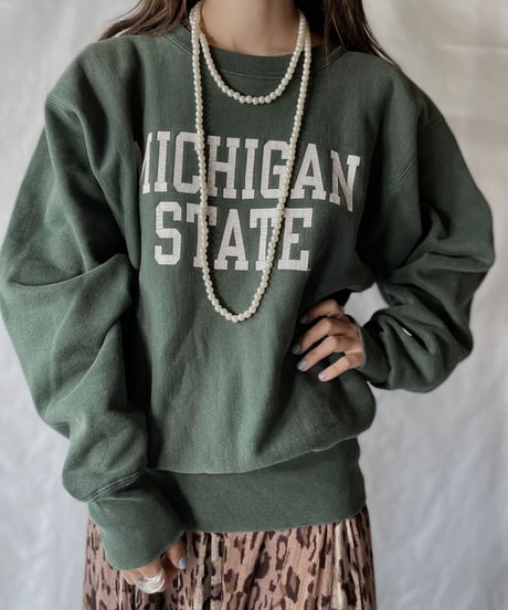 【USED】   Champion Reverse Weave Sweat MICHIGAN STATE/211007-015