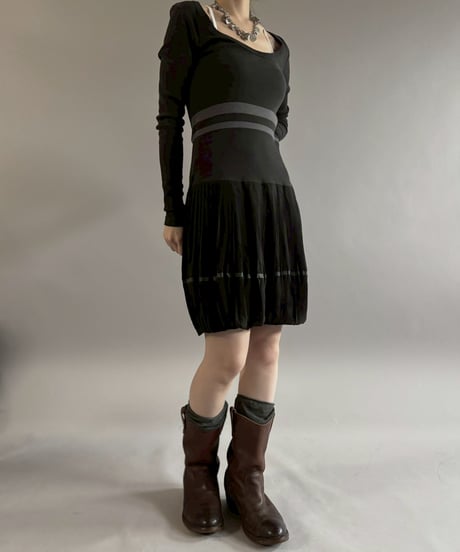 【USED】 Cop.Copine Balloon Hem Design One-Piece /260221-009