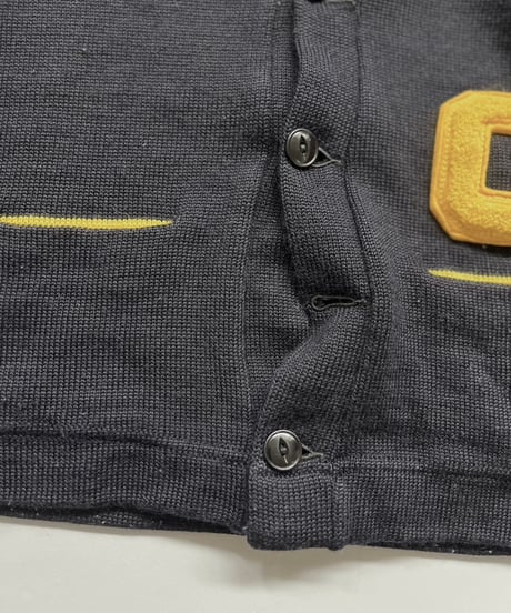 【USED】 Vintage Wool Lettered Cardigan/241130-010