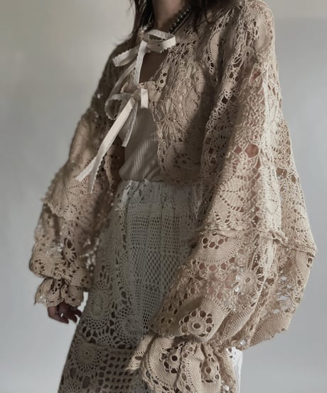 【RE;CIRCLE】 RE Crochet Bolero / 220623-019