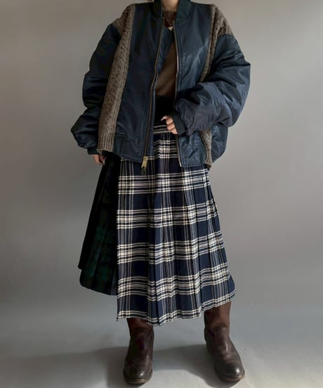 【RE;CIRCLE】 RE Kilt Long Skirt / 251204-004
