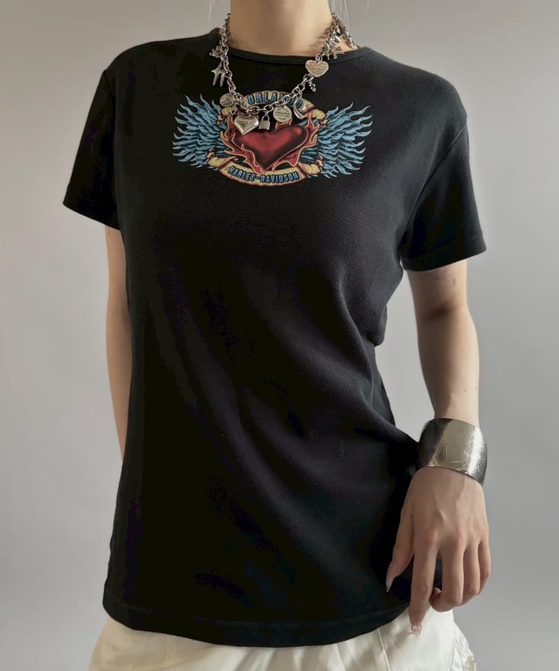 USED】 Made in USA HARLEY DAVIDSON T-Shirt / 26