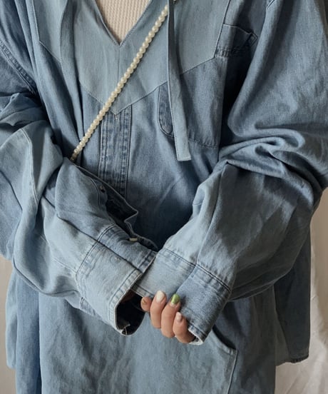 【RE;CIRCLE】  RE Denim Mexican Parker①/210506-015