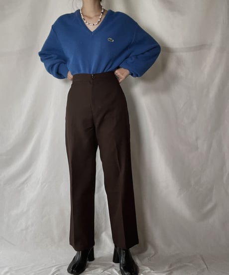 【USED】   LACOSTE Knit Top④/211126-010