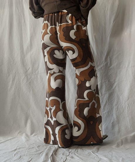 【RE;CIRCLE】 RE Antique Curtain Flare Pants①/ 210613-007