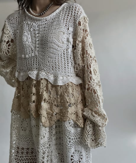 【RE;CIRCLE】 RE Crochet Lace One-piece / 220427-035