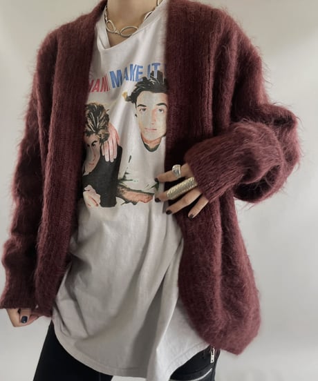 【USED】  Made in Spain  Mohair Knit Cardigan/ 231021-023