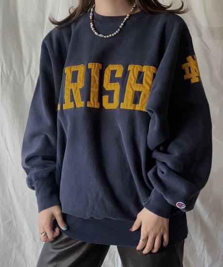 【USED】 90's USA Champion Reverse Weave IRISH/210324-007