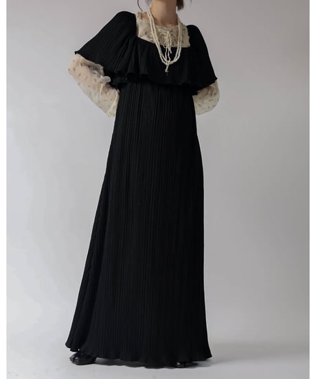 【USED】N/S Pleats Dress/ 220324-012