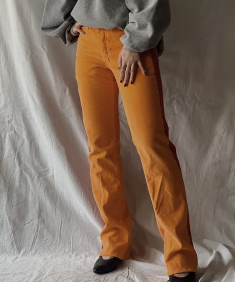 【RE;CIRCLE】 Remake Corduroy Side Line Pants③/210317-005