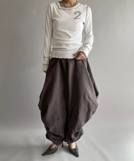 【USED】 Cop.Copine Rib Mellow Numbering Top  /251014-002