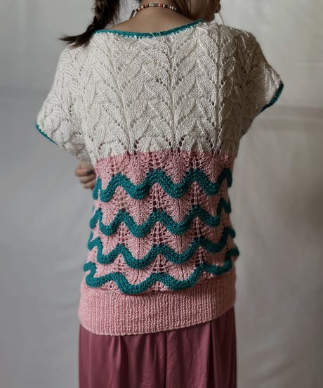 【USED】  Crochet S/S Top②/20210819-020