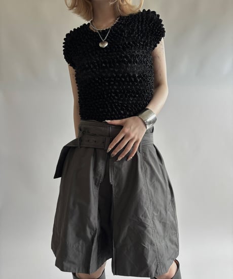 【USED】　Belted Mini Skirt/250823-005