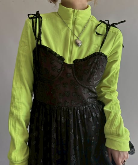 【USED】 Tiered Glitter Heart Camisole One-Piece  /251018-015