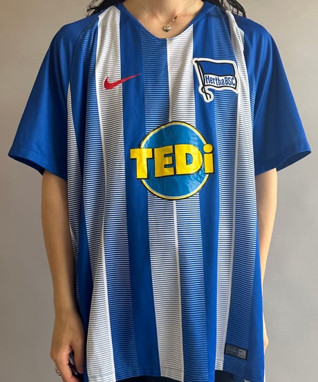 【USED 】Nike HERTHA BERLIN Soccer Shirt /240603-016