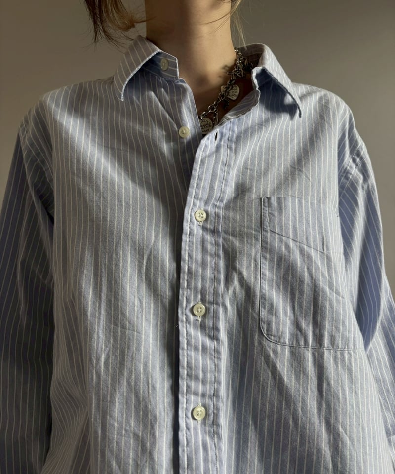 USED】 POLO by Ralph Lauren Stripe Shirt ANDREW